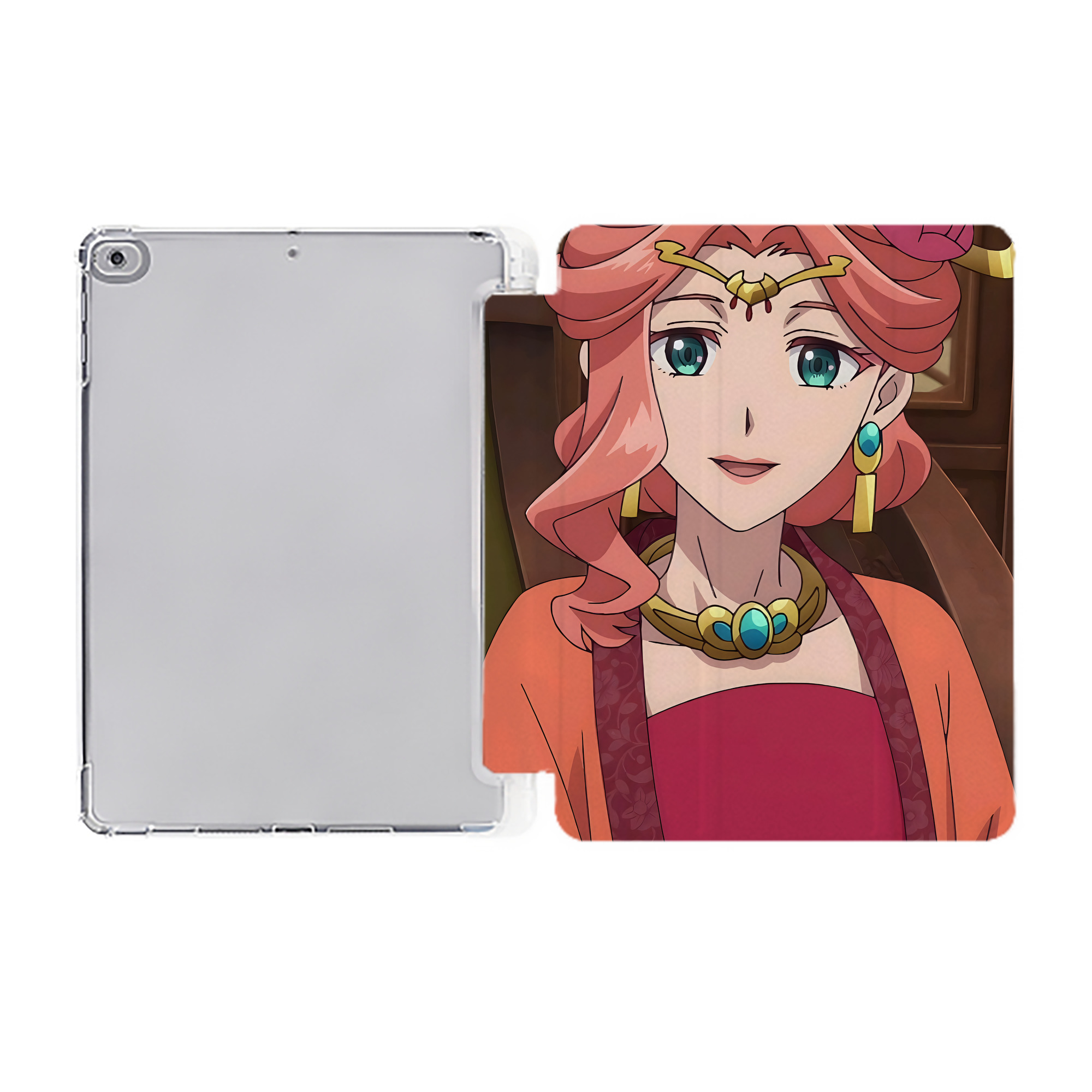 （画像用） 薬屋のひとりごと The Apothecary Diaries IPad ケース ペン収納付き 三つ折りスタンド PUレザー×シリコン 対応機種9.5/10.5/10.9インチ